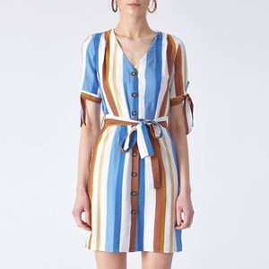 Robin D86074 Bayan Elbise 9Y INDIGO